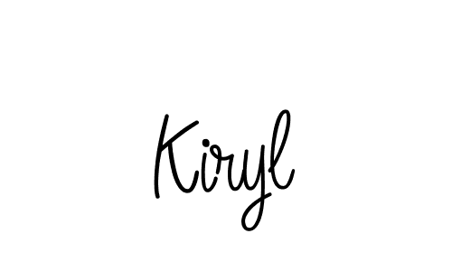 How to Draw Kiryl signature style? Angelique-Rose-font-FFP is a latest design signature styles for name Kiryl. Kiryl signature style 5 images and pictures png