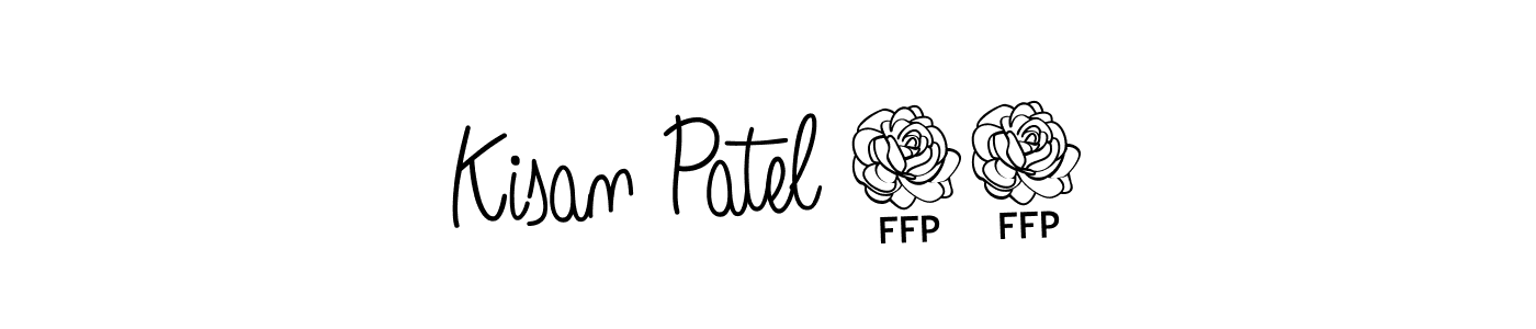 Kisan Patel 04 stylish signature style. Best Handwritten Sign (Angelique-Rose-font-FFP) for my name. Handwritten Signature Collection Ideas for my name Kisan Patel 04. Kisan Patel 04 signature style 5 images and pictures png