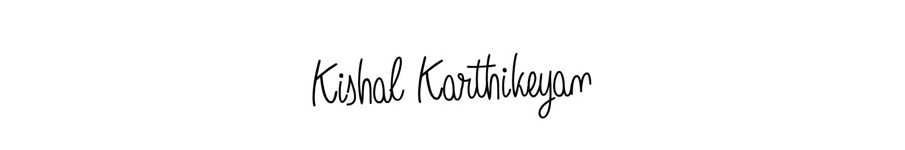 How to Draw Kishal Karthikeyan signature style? Angelique-Rose-font-FFP is a latest design signature styles for name Kishal Karthikeyan. Kishal Karthikeyan signature style 5 images and pictures png