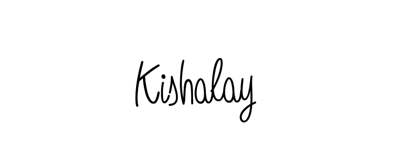 How to make Kishalay name signature. Use Angelique-Rose-font-FFP style for creating short signs online. This is the latest handwritten sign. Kishalay signature style 5 images and pictures png