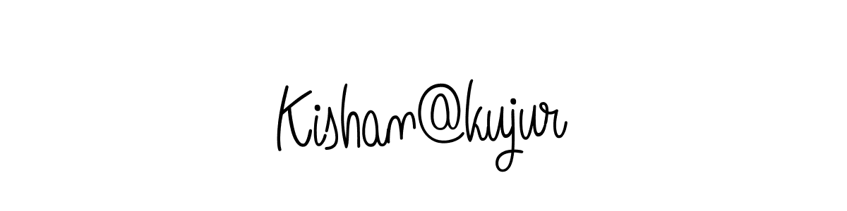 You should practise on your own different ways (Angelique-Rose-font-FFP) to write your name (Kishan@kujur) in signature. don't let someone else do it for you. Kishan@kujur signature style 5 images and pictures png