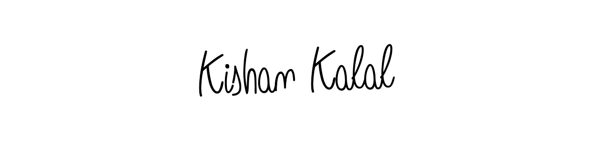 How to Draw Kishan Kalal signature style? Angelique-Rose-font-FFP is a latest design signature styles for name Kishan Kalal. Kishan Kalal signature style 5 images and pictures png