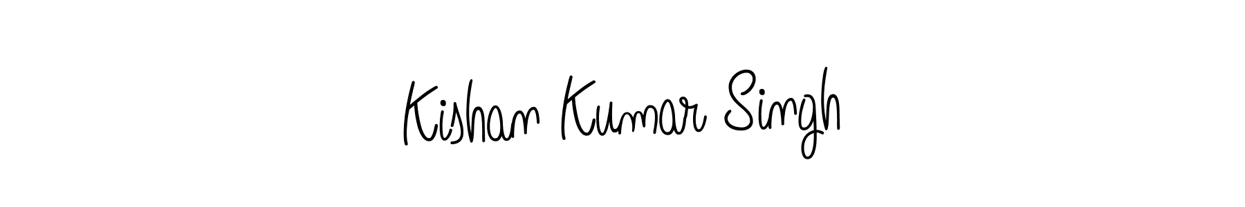 Make a beautiful signature design for name Kishan Kumar Singh. With this signature (Angelique-Rose-font-FFP) style, you can create a handwritten signature for free. Kishan Kumar Singh signature style 5 images and pictures png