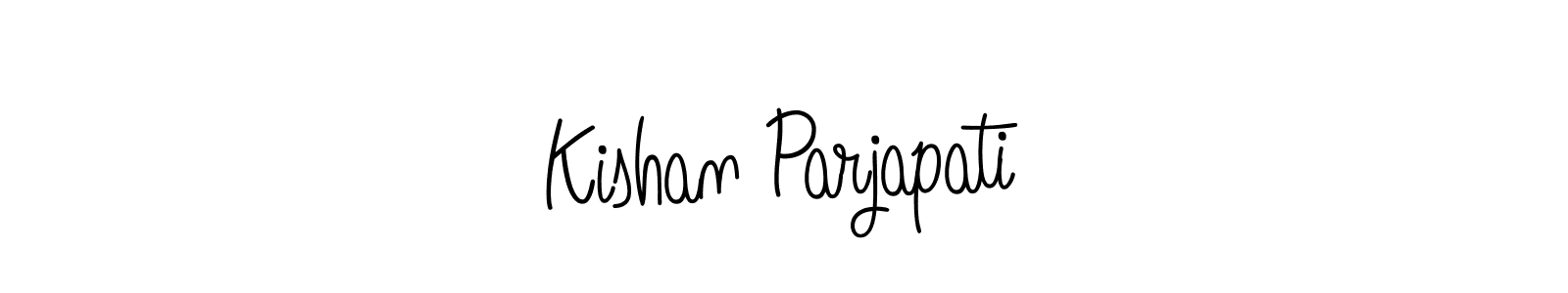 Create a beautiful signature design for name Kishan Parjapati. With this signature (Angelique-Rose-font-FFP) fonts, you can make a handwritten signature for free. Kishan Parjapati signature style 5 images and pictures png
