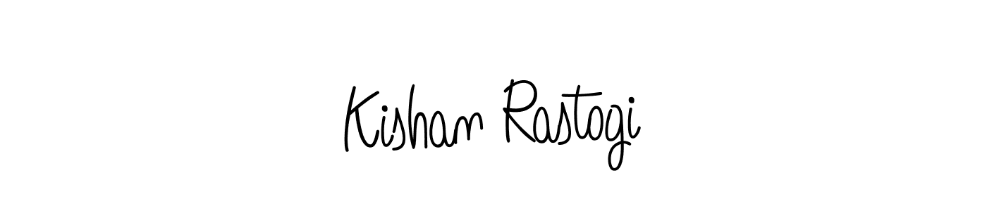 Use a signature maker to create a handwritten signature online. With this signature software, you can design (Angelique-Rose-font-FFP) your own signature for name Kishan Rastogi. Kishan Rastogi signature style 5 images and pictures png