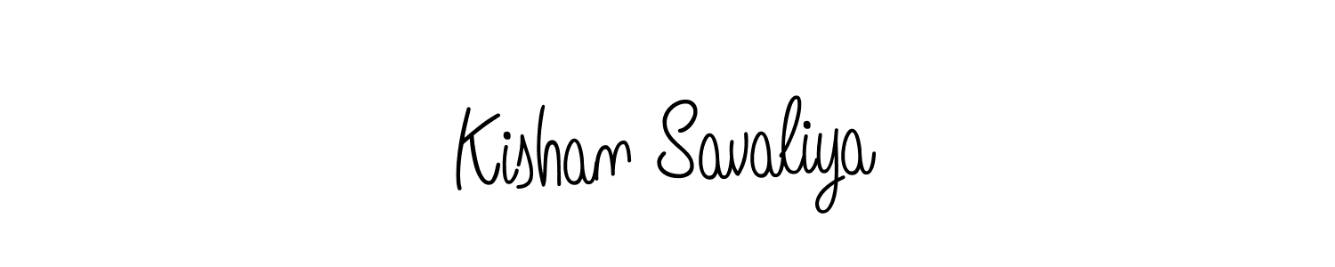 Make a short Kishan Savaliya signature style. Manage your documents anywhere anytime using Angelique-Rose-font-FFP. Create and add eSignatures, submit forms, share and send files easily. Kishan Savaliya signature style 5 images and pictures png