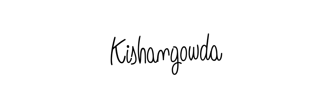 Design your own signature with our free online signature maker. With this signature software, you can create a handwritten (Angelique-Rose-font-FFP) signature for name Kishangowda. Kishangowda signature style 5 images and pictures png