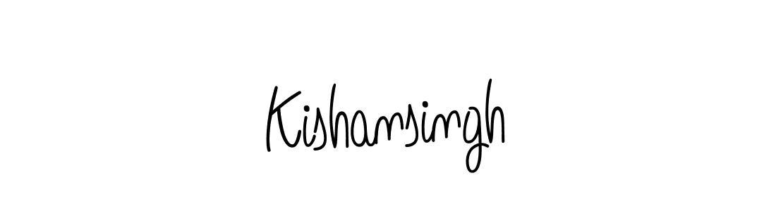 Design your own signature with our free online signature maker. With this signature software, you can create a handwritten (Angelique-Rose-font-FFP) signature for name Kishansingh. Kishansingh signature style 5 images and pictures png