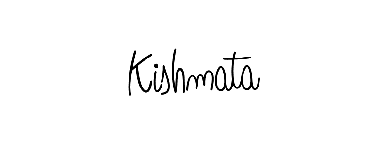 Make a beautiful signature design for name Kishmata. With this signature (Angelique-Rose-font-FFP) style, you can create a handwritten signature for free. Kishmata signature style 5 images and pictures png