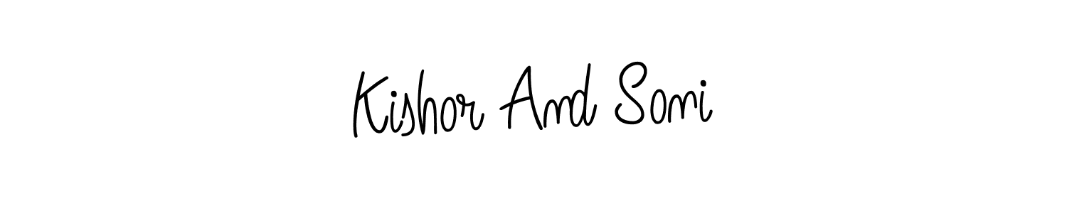 Make a beautiful signature design for name Kishor And Soni. Use this online signature maker to create a handwritten signature for free. Kishor And Soni signature style 5 images and pictures png