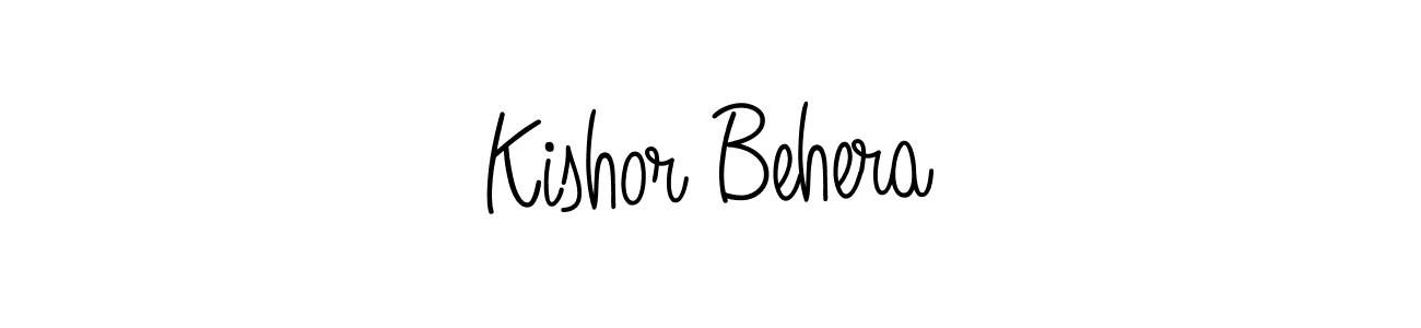 You should practise on your own different ways (Angelique-Rose-font-FFP) to write your name (Kishor Behera) in signature. don't let someone else do it for you. Kishor Behera signature style 5 images and pictures png