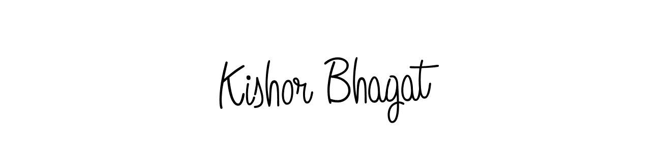 How to make Kishor Bhagat signature? Angelique-Rose-font-FFP is a professional autograph style. Create handwritten signature for Kishor Bhagat name. Kishor Bhagat signature style 5 images and pictures png