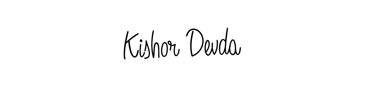 Kishor Devda stylish signature style. Best Handwritten Sign (Angelique-Rose-font-FFP) for my name. Handwritten Signature Collection Ideas for my name Kishor Devda. Kishor Devda signature style 5 images and pictures png