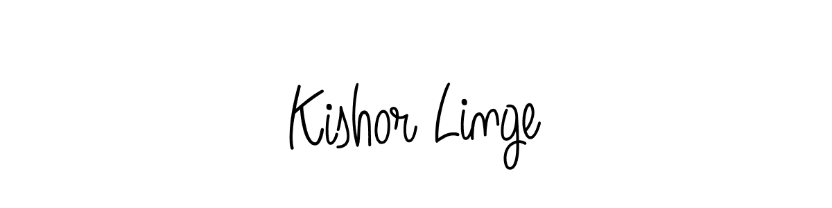 Here are the top 10 professional signature styles for the name Kishor Linge. These are the best autograph styles you can use for your name. Kishor Linge signature style 5 images and pictures png