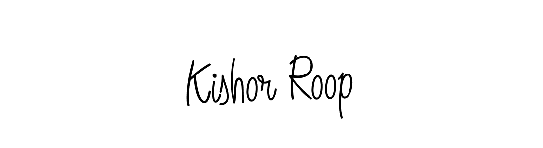 How to Draw Kishor Roop signature style? Angelique-Rose-font-FFP is a latest design signature styles for name Kishor Roop. Kishor Roop signature style 5 images and pictures png