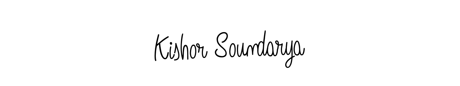 Make a short Kishor Soundarya signature style. Manage your documents anywhere anytime using Angelique-Rose-font-FFP. Create and add eSignatures, submit forms, share and send files easily. Kishor Soundarya signature style 5 images and pictures png