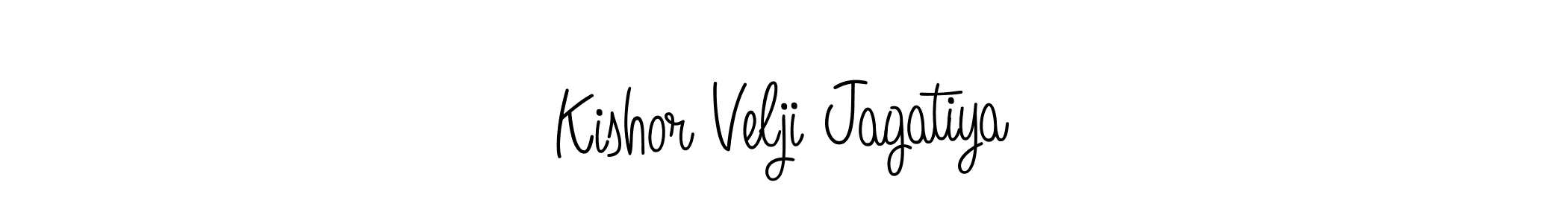 You can use this online signature creator to create a handwritten signature for the name Kishor Velji Jagatiya. This is the best online autograph maker. Kishor Velji Jagatiya signature style 5 images and pictures png