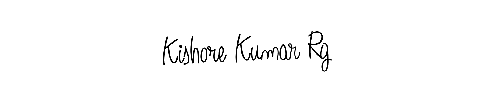 How to make Kishore Kumar Rg name signature. Use Angelique-Rose-font-FFP style for creating short signs online. This is the latest handwritten sign. Kishore Kumar Rg signature style 5 images and pictures png