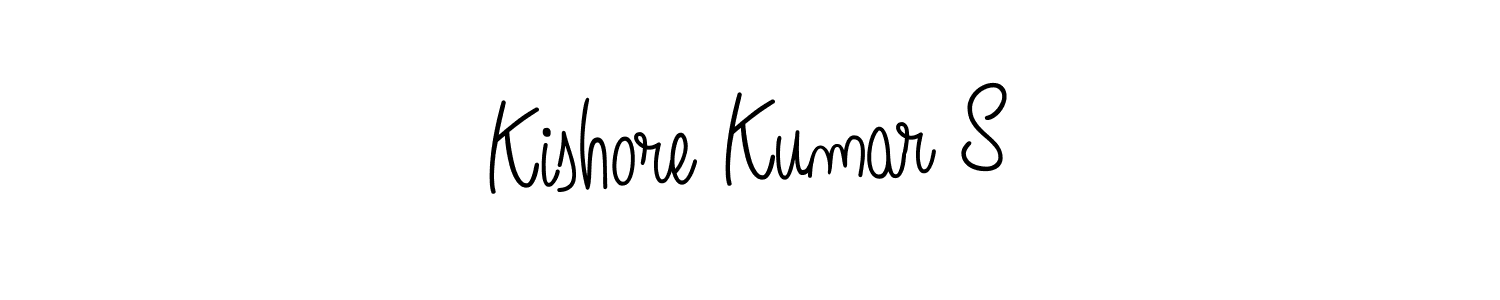 Create a beautiful signature design for name Kishore Kumar S. With this signature (Angelique-Rose-font-FFP) fonts, you can make a handwritten signature for free. Kishore Kumar S signature style 5 images and pictures png