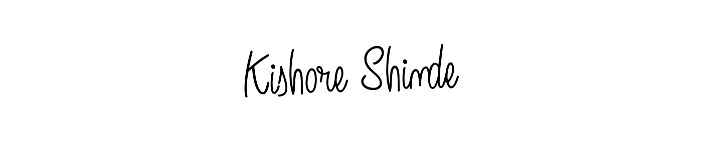 Also we have Kishore Shinde name is the best signature style. Create professional handwritten signature collection using Angelique-Rose-font-FFP autograph style. Kishore Shinde signature style 5 images and pictures png