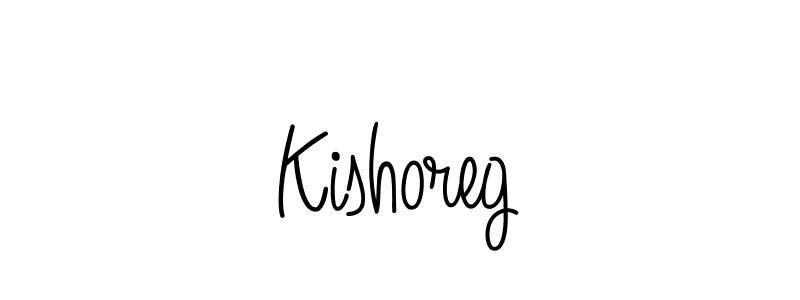 Design your own signature with our free online signature maker. With this signature software, you can create a handwritten (Angelique-Rose-font-FFP) signature for name Kishoreg. Kishoreg signature style 5 images and pictures png