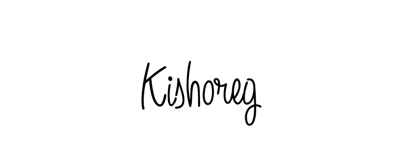 Create a beautiful signature design for name Kishoreg. With this signature (Angelique-Rose-font-FFP) fonts, you can make a handwritten signature for free. Kishoreg signature style 5 images and pictures png