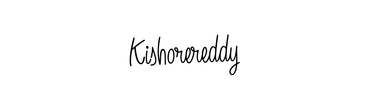 How to make Kishorereddy signature? Angelique-Rose-font-FFP is a professional autograph style. Create handwritten signature for Kishorereddy name. Kishorereddy signature style 5 images and pictures png