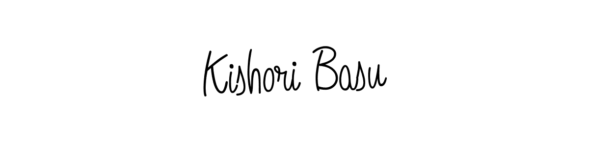 How to make Kishori Basu name signature. Use Angelique-Rose-font-FFP style for creating short signs online. This is the latest handwritten sign. Kishori Basu signature style 5 images and pictures png