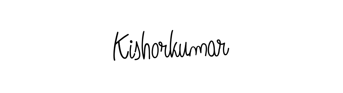 Kishorkumar stylish signature style. Best Handwritten Sign (Angelique-Rose-font-FFP) for my name. Handwritten Signature Collection Ideas for my name Kishorkumar. Kishorkumar signature style 5 images and pictures png