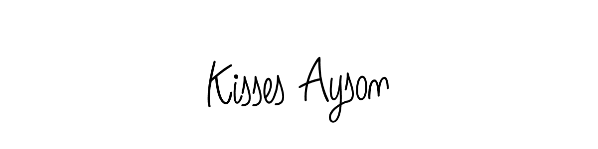 Also You can easily find your signature by using the search form. We will create Kisses Ayson name handwritten signature images for you free of cost using Angelique-Rose-font-FFP sign style. Kisses Ayson signature style 5 images and pictures png