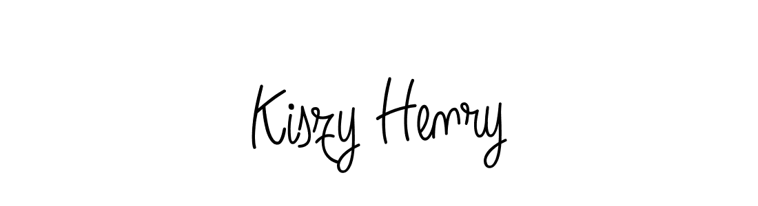 Kiszy Henry stylish signature style. Best Handwritten Sign (Angelique-Rose-font-FFP) for my name. Handwritten Signature Collection Ideas for my name Kiszy Henry. Kiszy Henry signature style 5 images and pictures png