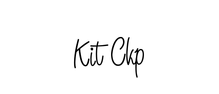 Use a signature maker to create a handwritten signature online. With this signature software, you can design (Angelique-Rose-font-FFP) your own signature for name Kit Ckp. Kit Ckp signature style 5 images and pictures png