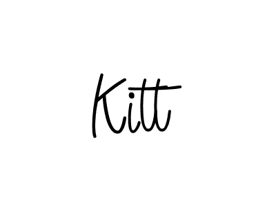 Make a beautiful signature design for name Kitt. With this signature (Angelique-Rose-font-FFP) style, you can create a handwritten signature for free. Kitt signature style 5 images and pictures png
