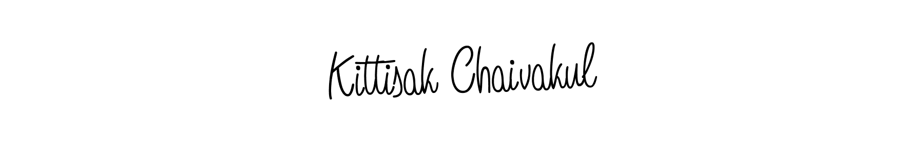 How to make Kittisak Chaivakul name signature. Use Angelique-Rose-font-FFP style for creating short signs online. This is the latest handwritten sign. Kittisak Chaivakul signature style 5 images and pictures png
