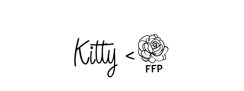 Here are the top 10 professional signature styles for the name Kitty <3. These are the best autograph styles you can use for your name. Kitty <3 signature style 5 images and pictures png