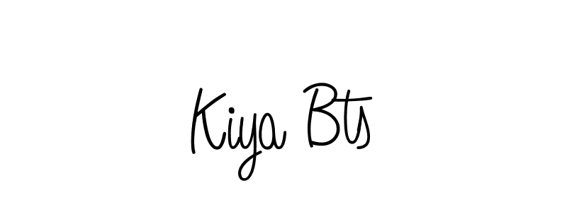 Design your own signature with our free online signature maker. With this signature software, you can create a handwritten (Angelique-Rose-font-FFP) signature for name Kiya Bts. Kiya Bts signature style 5 images and pictures png