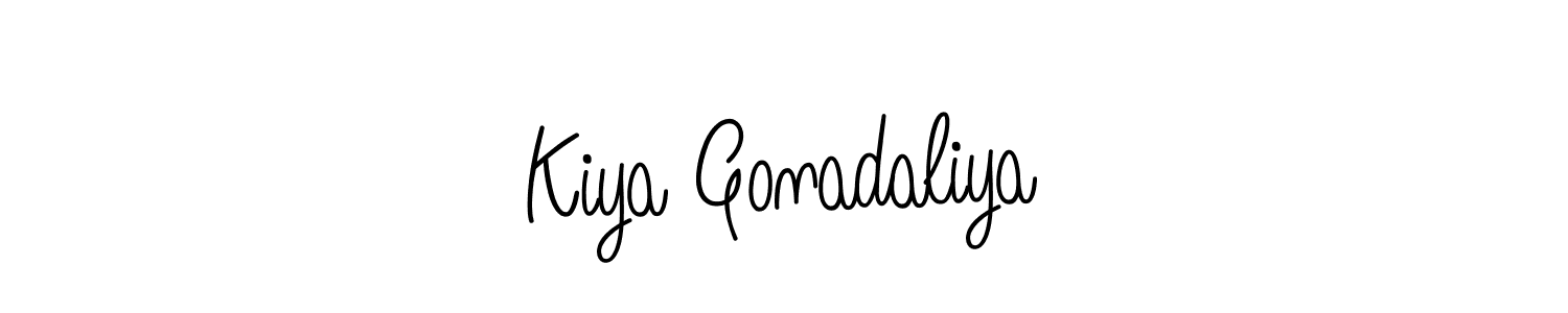 The best way (Angelique-Rose-font-FFP) to make a short signature is to pick only two or three words in your name. The name Kiya Gonadaliya include a total of six letters. For converting this name. Kiya Gonadaliya signature style 5 images and pictures png