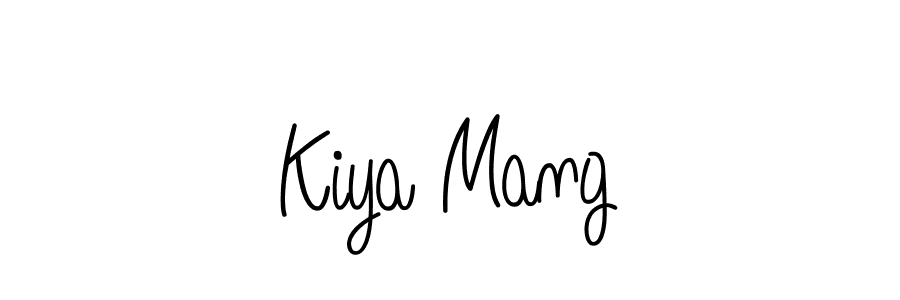 Check out images of Autograph of Kiya Mang name. Actor Kiya Mang Signature Style. Angelique-Rose-font-FFP is a professional sign style online. Kiya Mang signature style 5 images and pictures png