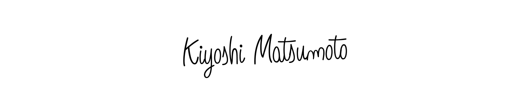 How to make Kiyoshi Matsumoto name signature. Use Angelique-Rose-font-FFP style for creating short signs online. This is the latest handwritten sign. Kiyoshi Matsumoto signature style 5 images and pictures png