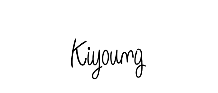 The best way (Angelique-Rose-font-FFP) to make a short signature is to pick only two or three words in your name. The name Kiyoung include a total of six letters. For converting this name. Kiyoung signature style 5 images and pictures png