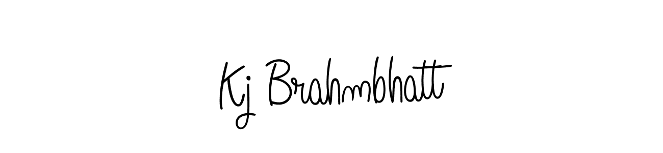 The best way (Angelique-Rose-font-FFP) to make a short signature is to pick only two or three words in your name. The name Kj Brahmbhatt include a total of six letters. For converting this name. Kj Brahmbhatt signature style 5 images and pictures png