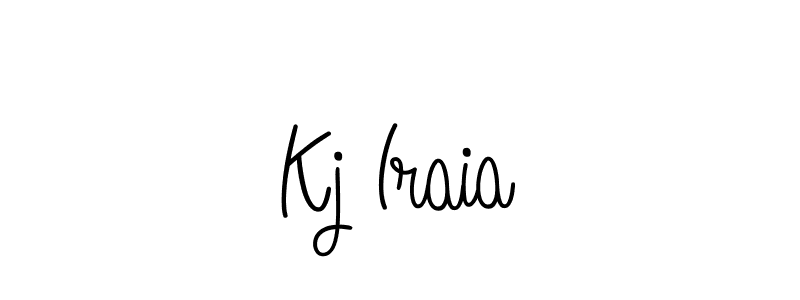 Also we have Kj Iraia name is the best signature style. Create professional handwritten signature collection using Angelique-Rose-font-FFP autograph style. Kj Iraia signature style 5 images and pictures png