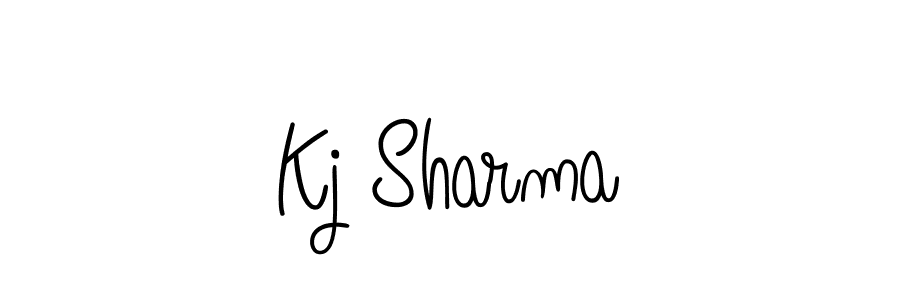 Also we have Kj Sharma name is the best signature style. Create professional handwritten signature collection using Angelique-Rose-font-FFP autograph style. Kj Sharma signature style 5 images and pictures png