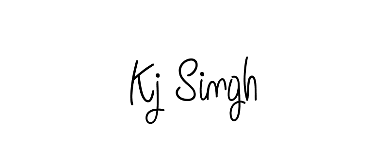 Make a beautiful signature design for name Kj Singh. With this signature (Angelique-Rose-font-FFP) style, you can create a handwritten signature for free. Kj Singh signature style 5 images and pictures png