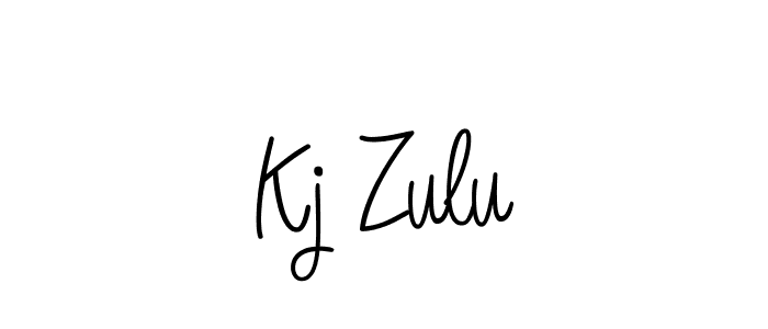 Design your own signature with our free online signature maker. With this signature software, you can create a handwritten (Angelique-Rose-font-FFP) signature for name Kj Zulu. Kj Zulu signature style 5 images and pictures png
