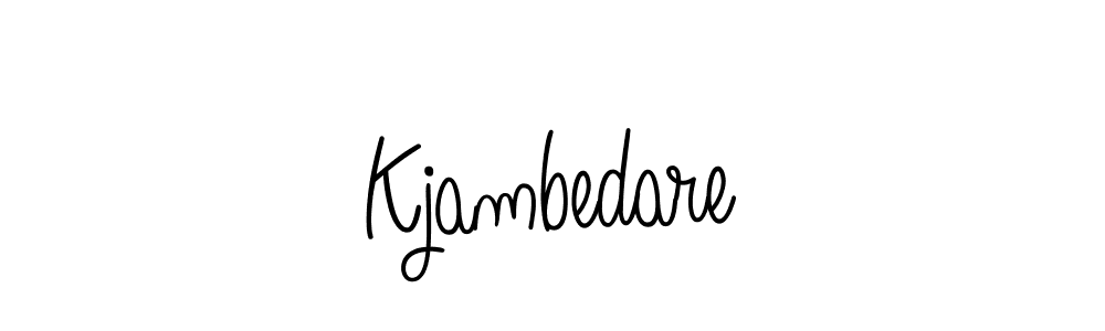 You should practise on your own different ways (Angelique-Rose-font-FFP) to write your name (Kjambedare) in signature. don't let someone else do it for you. Kjambedare signature style 5 images and pictures png