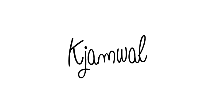 Also You can easily find your signature by using the search form. We will create Kjamwal name handwritten signature images for you free of cost using Angelique-Rose-font-FFP sign style. Kjamwal signature style 5 images and pictures png