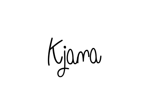 The best way (Angelique-Rose-font-FFP) to make a short signature is to pick only two or three words in your name. The name Kjana include a total of six letters. For converting this name. Kjana signature style 5 images and pictures png
