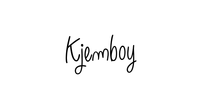 Design your own signature with our free online signature maker. With this signature software, you can create a handwritten (Angelique-Rose-font-FFP) signature for name Kjemboy. Kjemboy signature style 5 images and pictures png