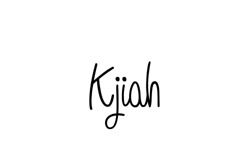 Create a beautiful signature design for name Kjiah. With this signature (Angelique-Rose-font-FFP) fonts, you can make a handwritten signature for free. Kjiah signature style 5 images and pictures png